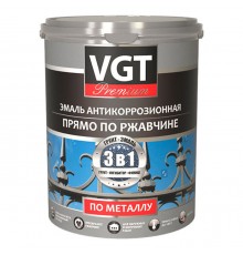 VGT / ВГТ ВД-АК-1179 ПРОФИ эмаль по металлу, антикоррозионная, серый (0,6кг)