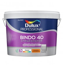 DULUX BINDO 40 СПЕЦИАЛЬНАЯ / ДЮЛАКС БИНДО 40 СПЕЦИАЛЬНАЯ краска для стен и потолков полуглянцевая база BW 9л