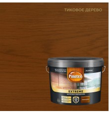 PINOTEX EXTREME / ПИНОТЕКС ЭКСТРИМ лазурь для дерева на гибридной основе тиковое дерево 9л