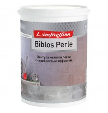 LIMPRESSION BIBLOS PERLE покрытие декоративное с эффектом мелкого серебристого песка (1л)