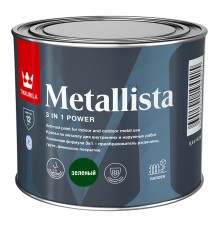 TIKKURILA METALLISTA краска по ржавчине 3 в 1, глянцевая, зеленый (0,4л)