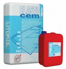 LITOKOL ELASTOCEM / ЛИТОКОЛ ЭЛАСТОЦЕМ состав гидроизоляционный двухкомпонентный, компонент B, белый, канистра (8кг)