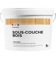 VINCENT SOUS COUCHE BOIS грунтовка для защиты древесины (9л)