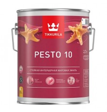 TIKKURILA EURO PESTO 10 эмаль алкидная для вн работ, мат, Баз С (2,7л)