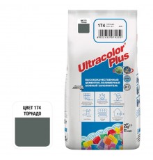 ULTRACOLOR PLUS №174 затирка для швов с водоотталкивающим и антигрибковым эффектом, торнадо (2кг)