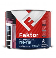 FAKTOR / ФАКТОР ПФ-115 эмаль алкидная атмосферостойкая, полуматовая, синий, 1,9кг