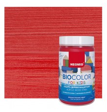 NEOMID BIO COLOR FOR KIDS / НЕОМИД БИО КОЛОР ФОР КИДС лазурь деревозащитная, красный (0,75л)
