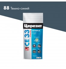 ЦЕРЕЗИТ CE 33 COMFORT затирка для швов до 6 мм с антигрибковым эфф. 88 темно-синий (2кг)