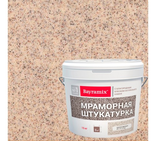 BAYRAMIX / БАЙРАМИКС штукатурка мраморная с естественным блеском натурального камня, фракция N, Peach Rose, 15кг BAYRAMIX / БАЙРАМИКС штукатурка мраморная с естественным блеском натурального камня, фракция N, Peach Rose, 15кг