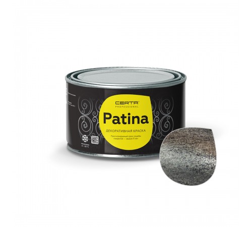 CERTA-PATINA / ЦЕРТА-ПАТИНА эмаль декоративная серебро 0,16кг CERTA-PATINA / ЦЕРТА-ПАТИНА эмаль декоративная серебро 0,16кг