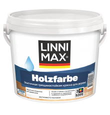 LINNIMAX HOLZFARBE / ЛИННИМАКС ХОЛЬЦФАРБЕ краска по дереву водно-дисперсионная для наружных и внутренних работ шелковисто-матовая база 3 (2,35л)