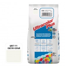 ULTRACOLOR PLUS №111 затирка для швов с водоотталкивающим и антигрибковым эффектом, св-серый (2кг)