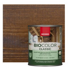 NEOMID BIO COLOR CLASSIC / НЕОМИД БИО КОЛОР КЛАССИК защитная декоративная пропитка на алкидной основе, орех (0,9л)