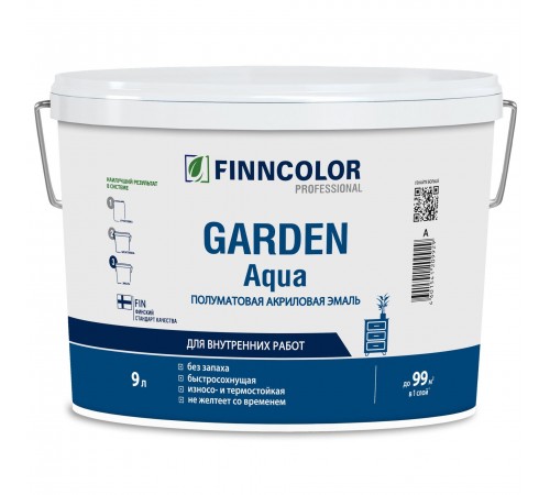 FINNCOLOR GARDEN AQUA / ФИННКОЛОР ГАРДЕН АКВА эмаль акриловая универсальная, база А (9л) FINNCOLOR GARDEN AQUA / ФИННКОЛОР ГАРДЕН АКВА эмаль акриловая универсальная, база А (9л)