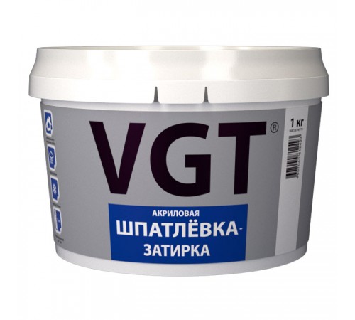 VGT шпатлевка затирка, акриловая, водостойкая для работ с керамической плиткой (1кг) VGT шпатлевка затирка, акриловая, водостойкая для работ с керамической плиткой (1кг)