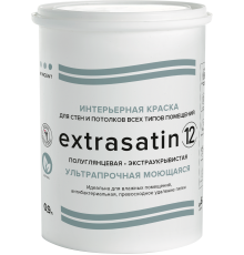 VINCENT EXTRASATIN 12 / ВИНСЕНТ ЭКСТРАСАТИН 12 краска интерьерная, полуглянцевая, база А (0,9л)