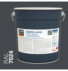 LINNIMAX RAPID-LACK / ЛИННИМАКС РАПИД ЛАК грунт-эмаль алкидная шелковисто-матовая графитовый RAL 7024 серый графит (9л)