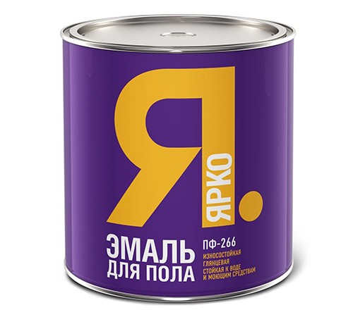 ЯРКО ПФ-266 эмаль для пола, глянцевая, золотистый (0,8кг)