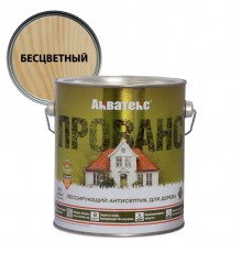 АКВАТЕКС ПРОВАНС антисептик для древесины, лессирующий, полуматовый, бесцветный (2,5л)