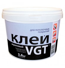 VGT / ВГТ клей акриловый для потолочных покрытий из пенополистирола и полиуретана (0,5кг)