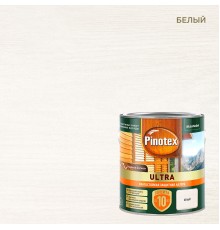 PINOTEX ULTRA / ПИНОТЕКС УЛЬТРА лазурь защитная влагостойкая для защиты древесины до 10 лет белый 2,5л new