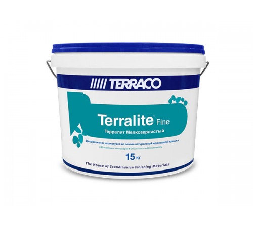 TERRACO ТЕРРАЛИТ мелкозернистая декор штукатурка с мраморной крошкой, 16-F (15кг)