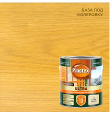 PINOTEX ULTRA / ПИНОТЕКС УЛЬТРА лазурь защитная влагостойкая для защиты древесины до 10 лет база CLR 2,5л new