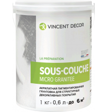 VINCENT DECOR SOUS COUCHE MICRO GRANITEE грунтовка под структурные покрытия (4кг)