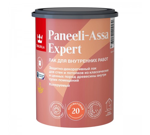 Tikkurila Paneeli Assa Expert EP лак для стен и потолков, акриловый, полуматовый (0,9л) Tikkurila Paneeli Assa Expert EP лак для стен и потолков, акриловый, полуматовый (0,9л)