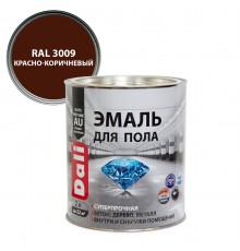 DALI / ДАЛИ эмаль для пола алкидно-уретановая моющаяся красно-коричневый RAL 3009 2 л