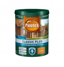 PINOTEX CLASSIC PLUS / ПИНОТЕКС КЛАССИК ПЛЮС пропитка-антисептик, быстросохнущая 3 в 1, лиственница 0,9л
