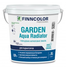 FINNCOLOR GARDEN AQUA RADIATOR / ФИННКОЛОР ГАРДЕН АКВА РАДИАТОР эмаль акриловая для радиаторов глянцевая, база C, 0,9л