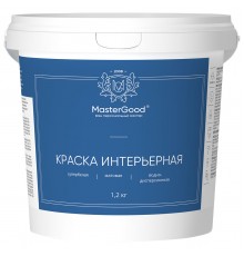 Master Good Краска интерьерная влагостойкая акриловая (1,2кг)