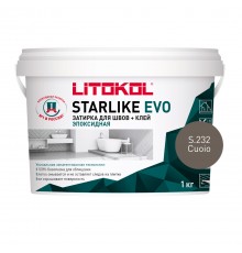 LITOKOL STARLIKE EVO / ЛИТОКОЛ СТАРЛАЙК ЭВО затирка двухкомпонентная на эпоксидной основе, S.232 cuoio, 1кг
