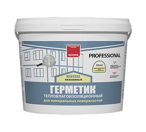 NEOMID MINERAL герметик тепловлагоизоляционный для минеральных поверхностей, белый (310мл) NEOMID MINERAL герметик тепловлагоизоляционный для минеральных поверхностей, белый (310мл)