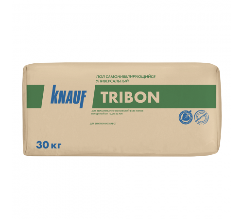 KNAUF TRIBON / КНАУФ ТРИБОН пол наливной самонивелирующейся универсальный для внутренних работ (30кг) KNAUF TRIBON / КНАУФ ТРИБОН пол наливной самонивелирующейся универсальный для внутренних работ (30кг)