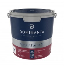 DOMINANTA SmartPaint M / ДОМИНАНТА СмартПеинт М Краска интерьерная многофункциональная матовая база BC (3л)