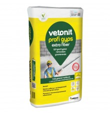 WEBER VETONIT PROFI GYPS / ВЕБЕР ВЕТОНИТ ПРОФИ ГИПС штукатурка гипсовая усиленная трещиностойкая с микроволокном белый 30 кг