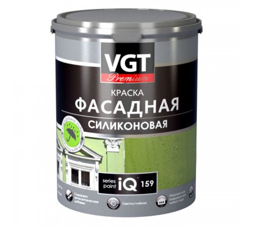 VGT PREMIUM / ВГТ ПРЕМИУМ IQ 159 краска фасадная, силиконовая с эфф. лотоса,самоочищающаяся, белая, база A (2л) VGT PREMIUM / ВГТ ПРЕМИУМ IQ 159 краска фасадная, силиконовая с эфф. лотоса,самоочищающаяся, белая, база A (2л)