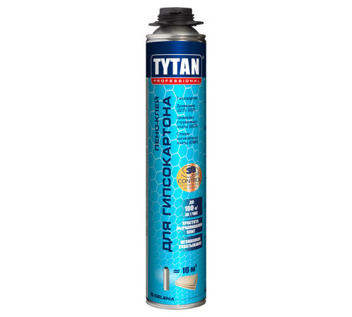 TYTAN PROFESSIONAL / ТИТАН ПРОФЕШИОНАЛ пено-клей для гипсокартона GUN (840мл)