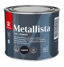 TIKKURILA METALLISTA краска по ржавчине 3 в 1, глянцевая, черный (0,4л)