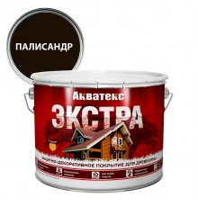 АКВАТЕКС-ЭКСТРА защит.-декор. покрытие для дерева, алкидное, полуглянц, палисандр (9л) new