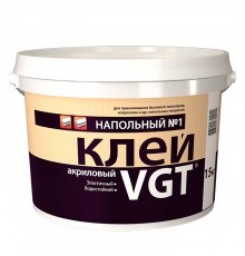 VGT / ВГТ клей акриловый напольный ЭКОНОМ № 1 для бытового линолиума и ковролина (3кг)