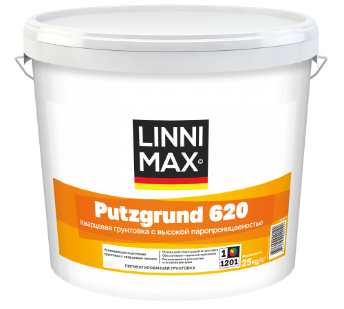 LINNIMAX PUTZGRUND 620 / ЛИННИМАКС ПУТЦГРУНТ 620 грунтовка водно-дисперсионная для наружных и внутренних работ база 1 (25кг) LINNIMAX PUTZGRUND 620 / ЛИННИМАКС ПУТЦГРУНТ 620 грунтовка водно-дисперсионная для наружных и внутренних работ база 1 (25кг)