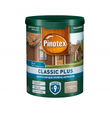 PINOTEX CLASSIC PLUS / ПИНОТЕКС КЛАССИК ПЛЮС пропитка-антисептик, быстросохнущая 3 в 1, скандинавский серый 0,9л