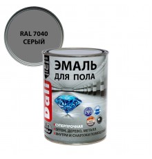DALI / ДАЛИ эмаль для пола алкидно-уретановая моющаяся серый RAL 7040 0,8 л