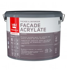 TIKKURILA FACADE ACRYLATE краска акрилатная, универсал., для фасадов и интерьеров, база A (9л)