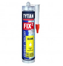 TYTAN PROFESSIONAL FIX2 CLEAR / ТИТАН ПРОФЕШИОНАЛ ФИКС2 КЛИР клей-герметик, прозрачный (290 мл)