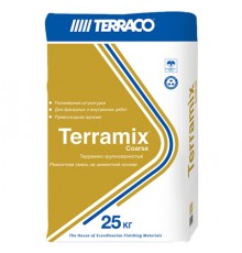TERRACO ТЕРРАМИКС штукатурка тонкослойная крупнозернистая, серый (25кг)