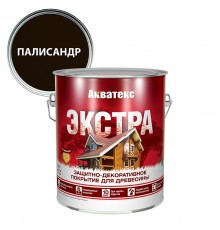 АКВАТЕКС-ЭКСТРА защит.-декор. покрытие для дерева, алкидное, полуглянц, палисандр  (2,7л) new
